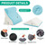 Bambulex 4PCS Wedge Pillow Set for After Surgery, Velvet Grey