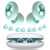 Ear Plugs for Sleeping Noise Reduction, Silicone Earplugs with 8 Ear Tips, Soft Reusable Hearing Protection for Sleep, Snoring, Side Sleepers, Travel, Work, Study & Daily Use (Light Mint)