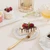 bUCLA 200PCS Gold Plastic Plates - 6.25inch White with Gold Trim Disposable Salad/Dessert/Appetizer/Small Cake Plates, Ideal for Wedding & Party