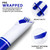 Joyido 400PCS Pre Rolled Blue Plastic Silverware Set Heavy Duty for Wedding