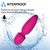 Fuwyiy Mini Massager Tools,Small Waterproof Cordless Handheld Massager with 10 Vibration Modes, Personal Handheld Massager for Back(Rose Red)