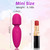 Fuwyiy Mini Massager Tools,Small Waterproof Cordless Handheld Massager with 10 Vibration Modes, Personal Handheld Massager for Back(Rose Red)