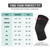 Onecompress Bamboo Compression Knee Sleeve for Women & Men, Bamboo Sleeve for Knee Pain & Support - Knees Support Brace for Stiff, Sore Joints - Breathable Fit for Walking (Large - Black)