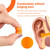 AZEN 600 Pairs Ear Plugs, NRR 32dB Soft Foam Ear Plugs for Sleeping Noise Cancelling, Earplugs for Concerts Shooting Swimming Noise Reduction,Individually Wrapped (Orange)