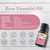 Nirvana Nurture Rose Essential Oil, 100% Pure Undiluted, Aromatherapy Oil for Diffuser, Hair & Skin Care