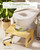 AmazerBath 8.5 Inches Bamboo Toilet Stool Squat for Adults, Collapsible Poop Stool for Bathroom, 0.79" Thickness Squatting Potty with Non-Slip Strip, Space-Saving, Natural Color
