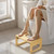 AmazerBath 8.5 Inches Bamboo Toilet Stool Squat for Adults, Collapsible Poop Stool for Bathroom, 0.79" Thickness Squatting Potty with Non-Slip Strip, Space-Saving, Natural Color