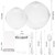 FLOWERCAT 175PCS Clear Silver Plastic Plates -Include 50 Plates, 25 Cups, 25 Forks, 25 Knives, 25 Spoons, 25Napkins for Wedding & Party&New Year