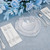 FLOWERCAT 175PCS Clear Silver Plastic Plates -Include 50 Plates, 25 Cups, 25 Forks, 25 Knives, 25 Spoons, 25Napkins for Wedding & Party&New Year