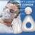 Full Face CPAP Mask, Full Cover Replacement Kit, Comfort Series Nasal CPAP MASK, Cpap Masks Includes Headgear, Cushion, Frame and Elbow(L)