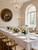 WDF Partyware 175PCS White and Gold Plastic Plates - Gold Plates with Rolled Napkins for Party - 25Guest Disposable Dinnerware Sets for Wedding/Baby Shower/Birthday