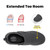 FitVille Diabetic Shoes for Men Extra Wide Slip-on Shoes for Swollen Feet Adjustable Walking Shoes for Elderly Foot Pain Relief Neuropathy - EasyTop Wings Deep Gray