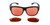 BRADDELL FL-41 Rose Fit-over Glasses with FL-60 Interchangeable Lenses for Migraine Light Sensitivity and Fluorescent LED Glare (Large)
