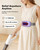 Electric Heating Pad, Portable Cordless Menstrual Heating Pad with 4 Heat Levels and 4 Massage Modes, Fast Large Heating Belly Wrap Belt(Light Purple)