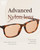Bloomoak Rose Migraine Glasses, FL-Flex Light Sensitivity Relief Glasses for Fluorescent LED Glare, Photophobia, Eye Strain (Migraine glasses, Cinnamon Rose - 70% - Light Havana Tortoise(for Outdoor))
