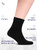 Hugh Ugoli Diabetic Socks for Men, Loose Ankle Socks Rayon, Extra-Wide, Thin, Seamless Toe and Non-Binding Top, 8 Pairs, Black, Shoe Size: 8-11