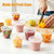 NOVAAP 300 Pack 9 oz Clear Plastic Cups with No Hole Flat Lids