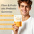 STREBAN Peach Pre+Probiotic Fiber Clean Gummies for Men, 60 Count (1)