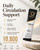 Syczvom Nattokinase 10,800 FU Supplement - Daily Circulation Support Powder with Vitamin K2 MK7, Beta Glucan Fiber & Turmeric, Japanese Plant-Based Drink Mix, Soy-Free, 30 Single-Serve Sachets