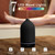 Gooamp 200ML Ceramic Essential Oil Diffuser - Ultrasonic Aromatherapy & Humidifier with 7-Color LED Lights, Auto Shut-Off, Black, 1H/3H/6H Timer | Scent for Home, Office, Yoga