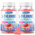 2 Pack L-Theanine Gummies 400mg, L-Theanine Supplement for Focus Support