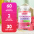 2 Pack Potassium Gummies, Potassium Chloride for Adults, Sugar-Free Potassium Supplement Gummies Support Electrolyte Balance for Women & Men, Raspberry Flavor, 120 Count