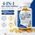 DLZFUDTY Calcio D3 K2 B12 2000mg Non-GMO, Gluten-Free,Soy-Free,120 Count