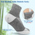 Nonlut Diabetic Socks for Men,6 Pairs Ankle Diabetic Neuropathy Socks for Men,Mens 10-13 13-15(Black+White+Dark Grey-XL)