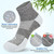 Nonlut Diabetic Socks for Men,6 Pairs Ankle Diabetic Neuropathy Socks for Men,Mens 10-13 13-15(Black+White+Dark Grey-XL)
