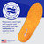 PowerStep Insoles, Pulse Performance, Running Shoe Pain Relief Insert, Athletic Arch Support Orthotic for Women and Men - Made in The USA (M 4-4.5, W 6-6.5)