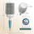 Round Brush for Blow Drying - Extra Large Ceramic Ion Thermal Barrel for Precise Styling and Maximum Volume - Lightweight Hair Brush for Smooth Manageable Hair (Bristle 3.4 in, Barrel 2.5 in)