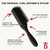 Denman D3 Curly HairBrush for Women & Men – 7 Row Detangling & Curl Defining brush for Natural Curly, Coily, Wavy Hair – Styling Brush for Smooth defined Curls (All Black)
