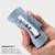 Mello Medium Hair Clip - Flexible Comfort Hair Claw for Women, Strong Hold for Thick & Thin Hair Styling, Durable Material, Matte Non-Slip Finish, Made in Korea, Patent Pending (Light Blue, Medium)