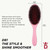 Denman Boar Bristle Hair Brush Pink Crush – Smoothing & Shine Enhancing for Slick Back Styles, Curl Defining & Detangling. D81M Hairbrush with Natural Bristles for all Hair Types for Women & Men