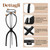 Dreamlover Wig Stand Tall 19.7 Inches for Long Wigs, Black, 3 Pack