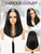 Yaki Straight Layered U Part Wig V Part Bob Half Wigs for Black Women