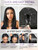 Yaki Straight Layered U Part Wig V Part Bob Half Wigs for Black Women