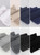 Hugh Ugoli Women's Cotton Diabetic Ankle Socks, Wide, Thin, Loose Fit and Stretchy, Seamless Toe, Non Binding Top, 8 Pairs, White, Shoe Size: 6-9