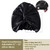 ZIMASILK 22 Momme 100% Mulberry Silk Bonnet for Sleeping Women, Black