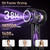 Hair Dryer, 180,000 RPM High-Speed Ionic Blow Dryer with Brushless Motor, 500 Million Negative Ions, LED Display, Low-Noise Professional Hairdryer for Fast Drying, Magnetic Diffuser for Home & Travel