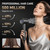Hair Dryer, 180,000 RPM High-Speed Ionic Blow Dryer with Brushless Motor, 500 Million Negative Ions, LED Display, Low-Noise Professional Hairdryer for Fast Drying, Magnetic Diffuser for Home & Travel