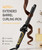 Lanvier 1 Inch Extra Long Hair Curling Iron with Ceramic Tourmaline Barrel, Professional Hair Curler up to 450°F with Dual Voltage for Worldwild Use, Hair Waving Style Tool for Girls&Women–Black