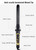 Lanvier 1 Inch Extra Long Hair Curling Iron with Ceramic Tourmaline Barrel, Professional Hair Curler up to 450°F with Dual Voltage for Worldwild Use, Hair Waving Style Tool for Girls&Women–Black