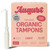 August Light Tampons - Easy-Glide Long Applicators - 72-Pack 100% Organic Cotton Tampons for Women, Non-Toxic, Fragrance-Free, and Hypoallergenic (3 Boxes of 24)