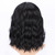 AISI HAIR Bob Curly Wig Synthetic Short Black Wigs with Bangs