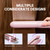 Wavytalk 3 in 1 Curling Wand Set with Heated Round Brush,Versatile Styling