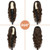 NAYOO 26 Inch Long Curly Middle Part Synthetic Heat Resistant Fiber Wig for Women - Daily Use Party Wig in Dark Brown