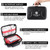 Gevoke 410 Piece Waterproof Hard Shell First Aid Kit for Home, Car, Travel, Camping, Truck, Hiking, Sports, Office, Vehicle & Outdoor Emergencies - Emergency Medical Kits (Black)