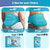 Comfytemp Extra Large Ice Pack for Back Pain Relief, 2 Pcs, Sciatica Ease Brace, Reusable Gel Lower Back Ice Wrap for Injury, Hot Cold Compress for Lower Lumbar, Waist, Men Women After Surgery (Blue)