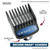 Wahl Genuine SECURE-SNAP Colored Metal Clip Guard Set, 12 Guards & Caddy
